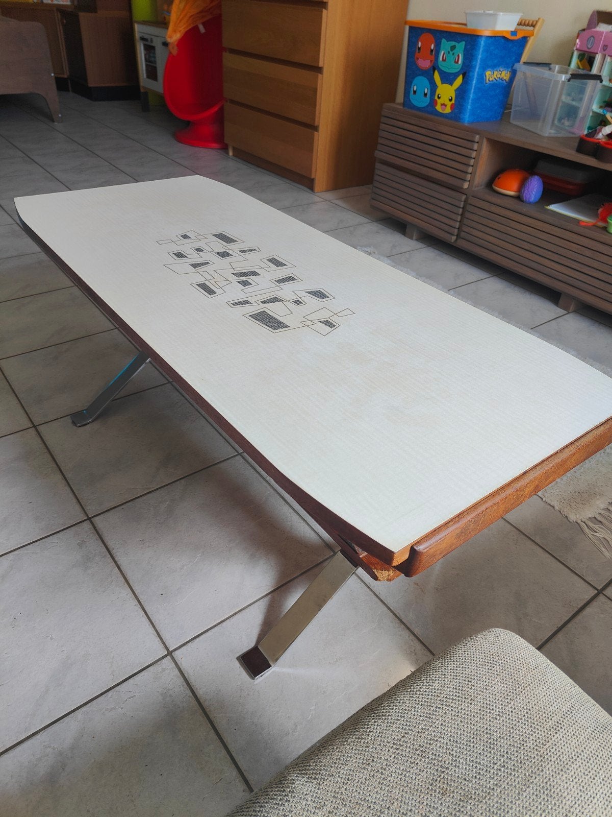 vintage salontafel, Ophalen