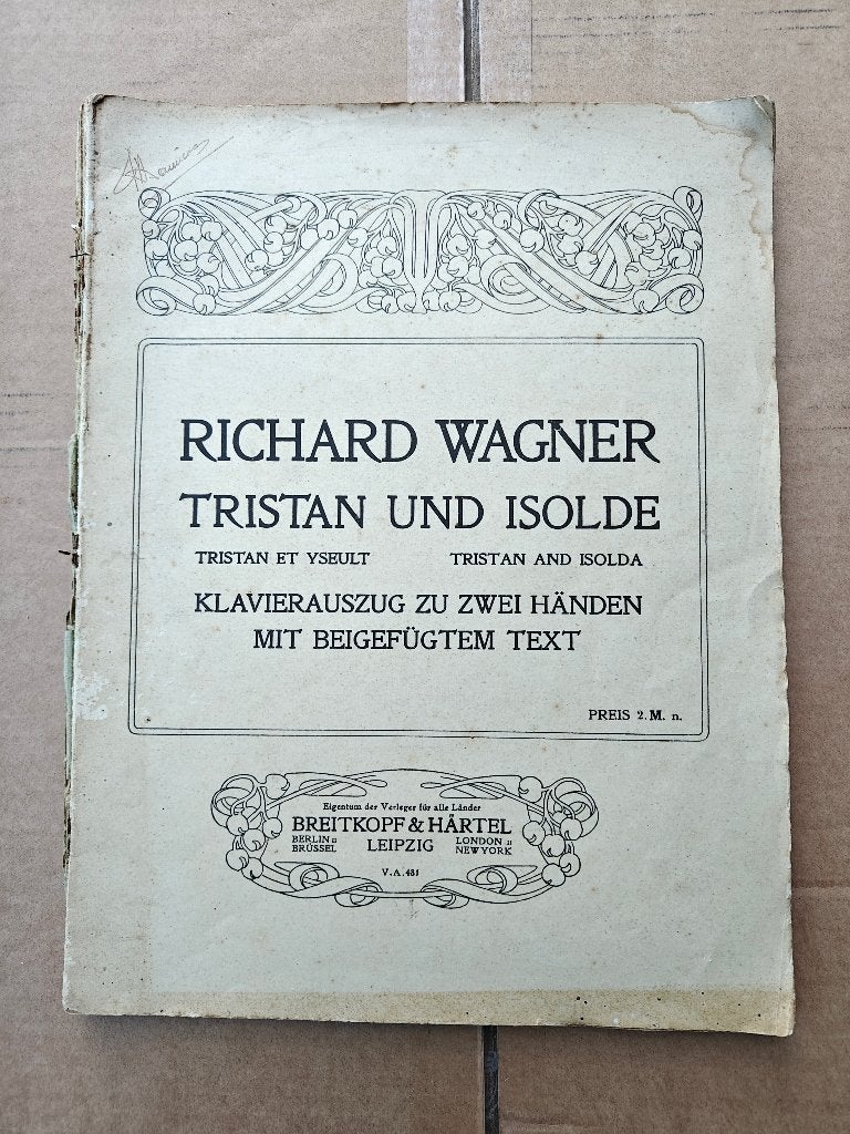 muziek partituur, Boeken, Instrument, Richard Wagner, Ophalen, Gelezen