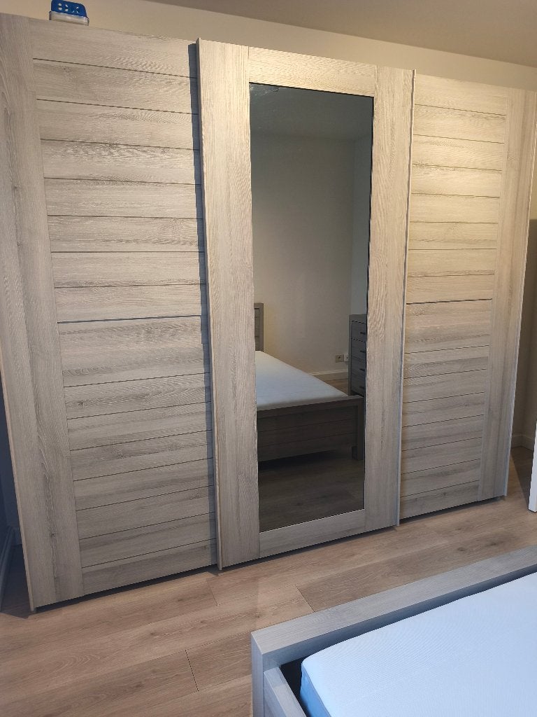 Kleerkast met spiegel, 200 cm ou plus, Avec tablette(s), Enlèvement, Utilisé