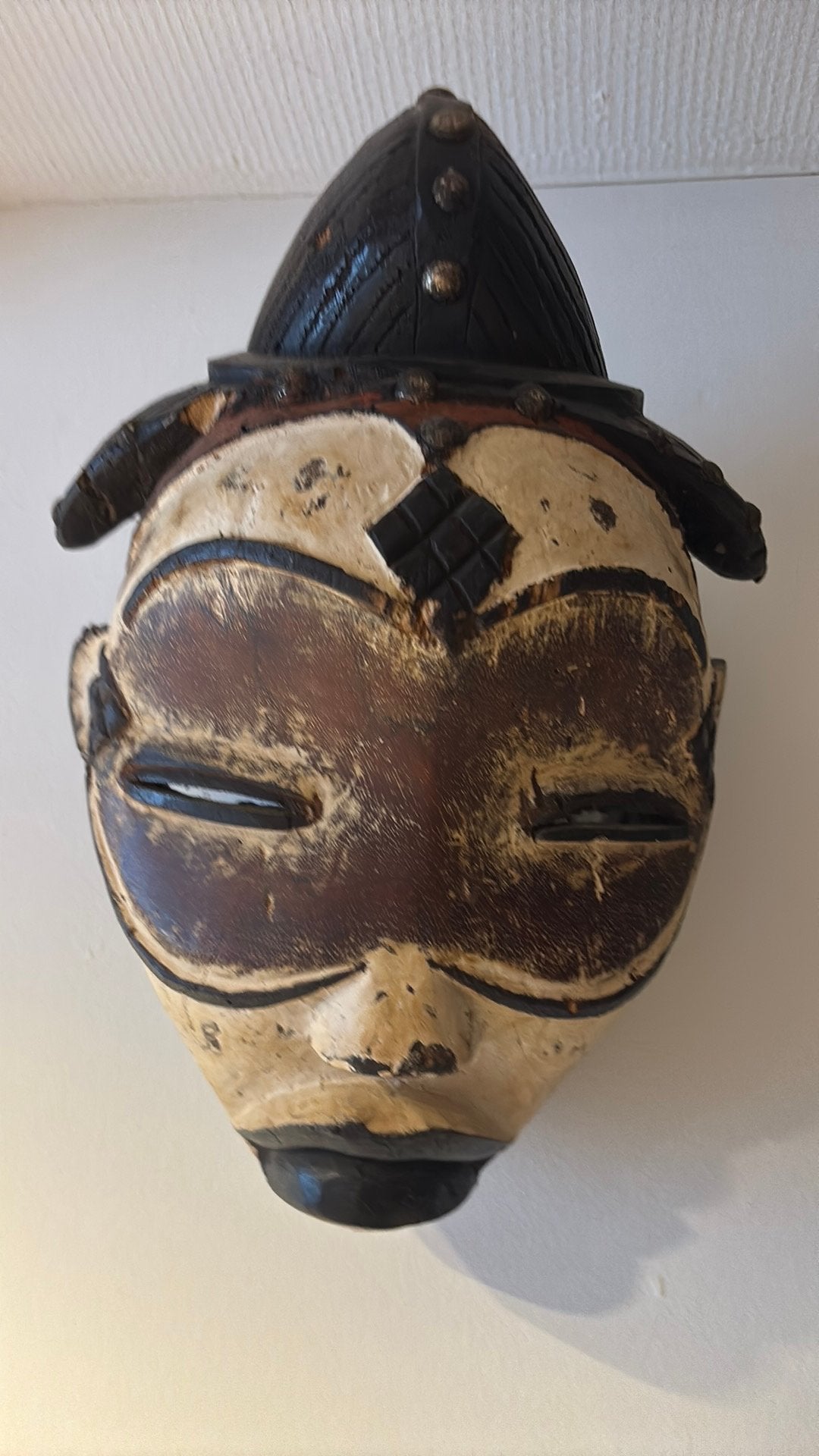 Afrikaams masker Punu, Antiek en Kunst, Hout, 40 cm, Afrika, Masker