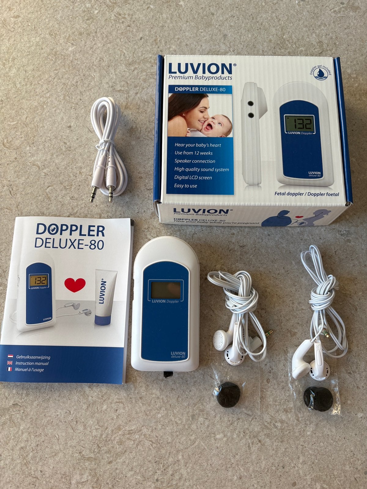 Luvion babyhartslagmeter doppler deluxe-80, Enfants & Bébés, Enlèvement, Comme neuf