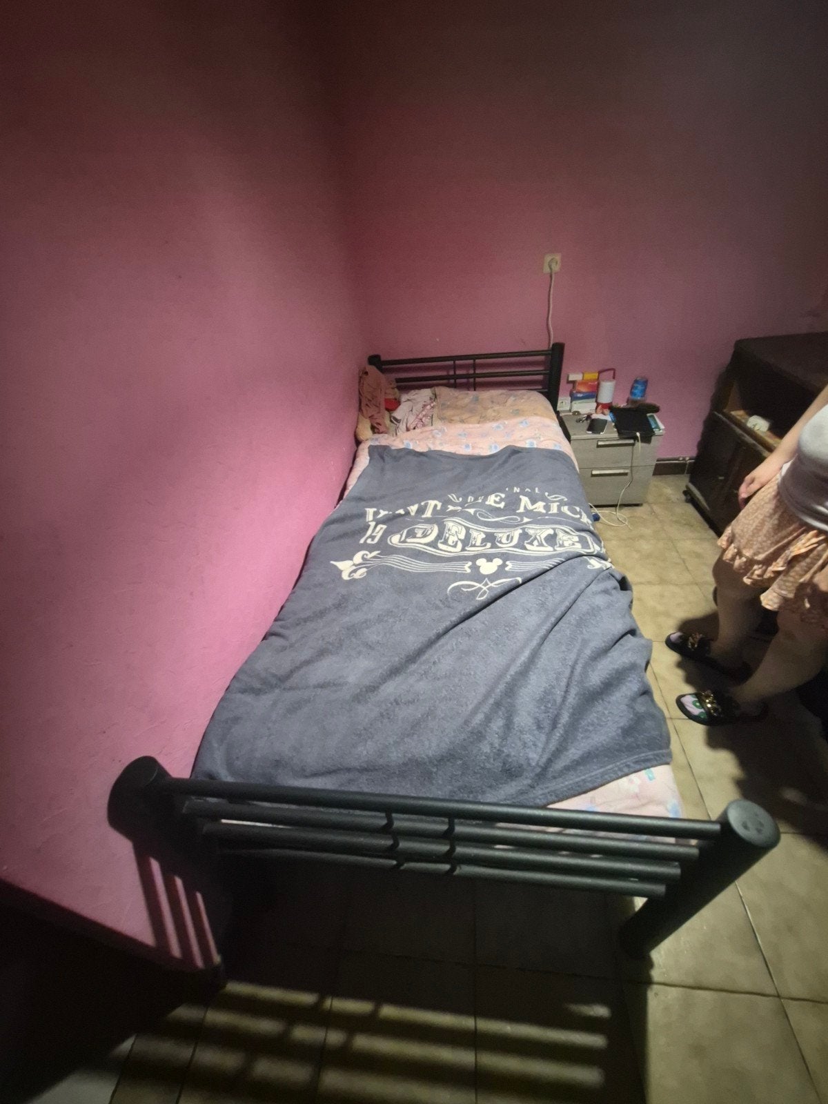 1 persoon bed met lattenbodem en matras, Ophalen