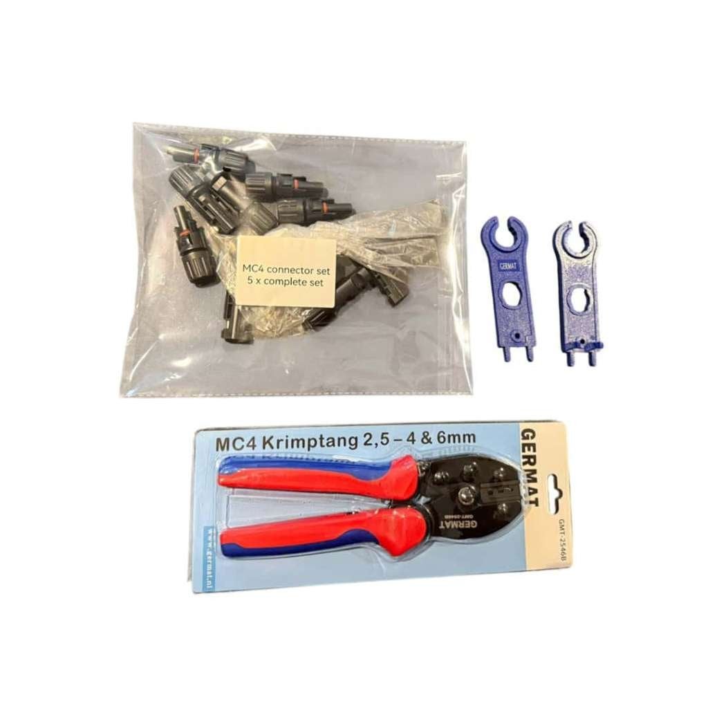 Kit de connecteurs Germat MC4 5 pièces, Enlèvement ou Envoi, Neuf, Noir