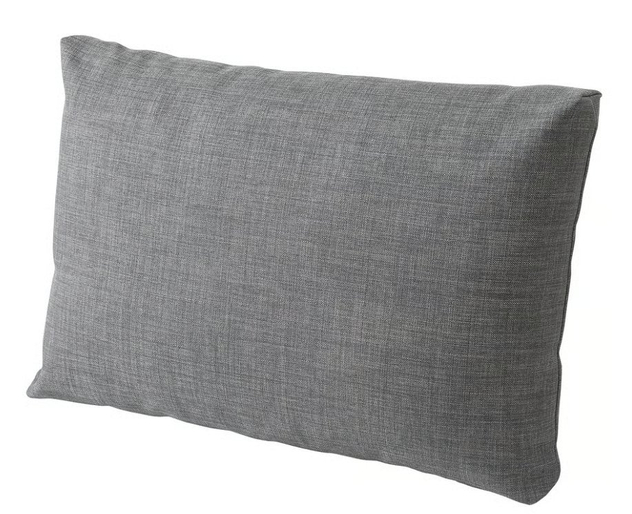Coussins Friheten 67x46cm, Gris, Lavable, IKEA, Comme neuf