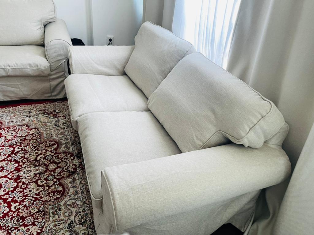 :     IKEA zetels – zo goed als nieuw – snelle verkoop, Ophalen, 150 tot 200 cm, 75 tot 100 cm, Stof