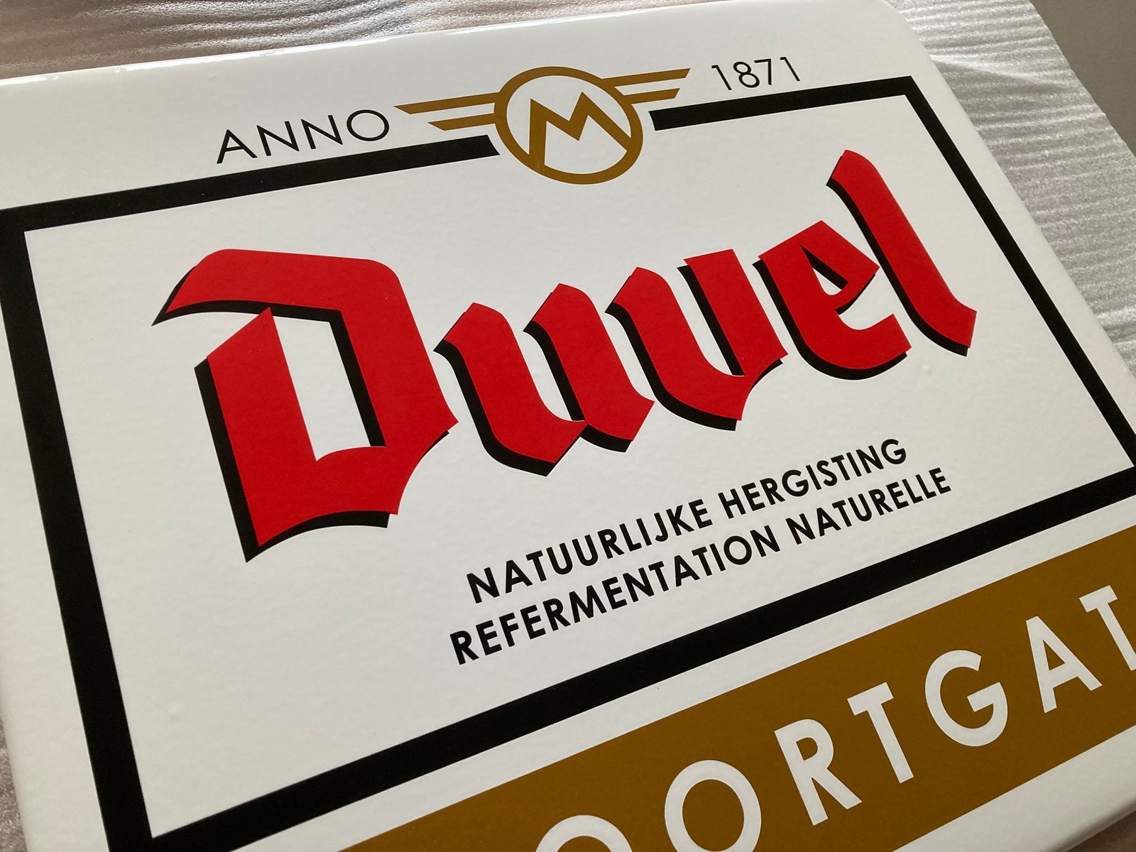 Duvel emaille topconditie, Enlèvement ou Envoi, Neuf
