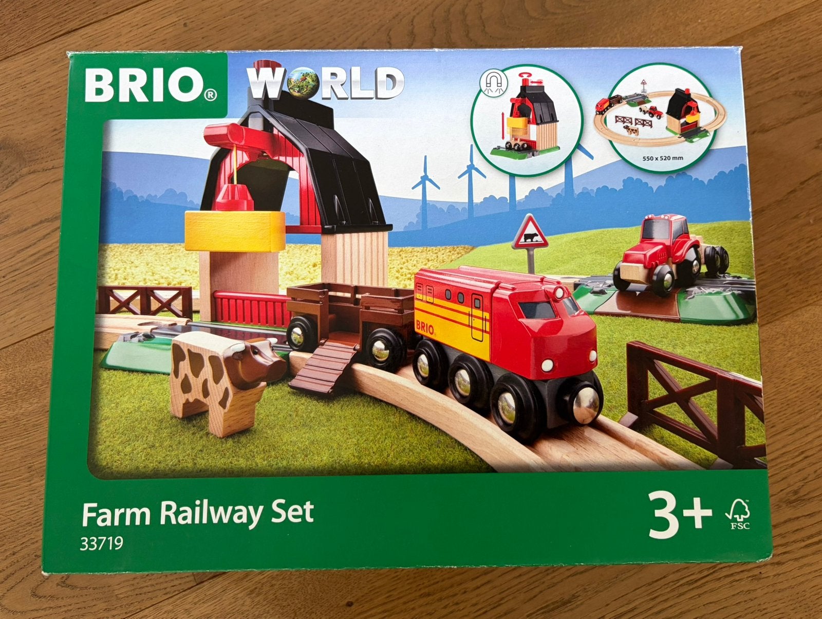 BRIO houten treinen Farm Railway Set 33719, Ophalen of Verzenden, Zo goed als nieuw