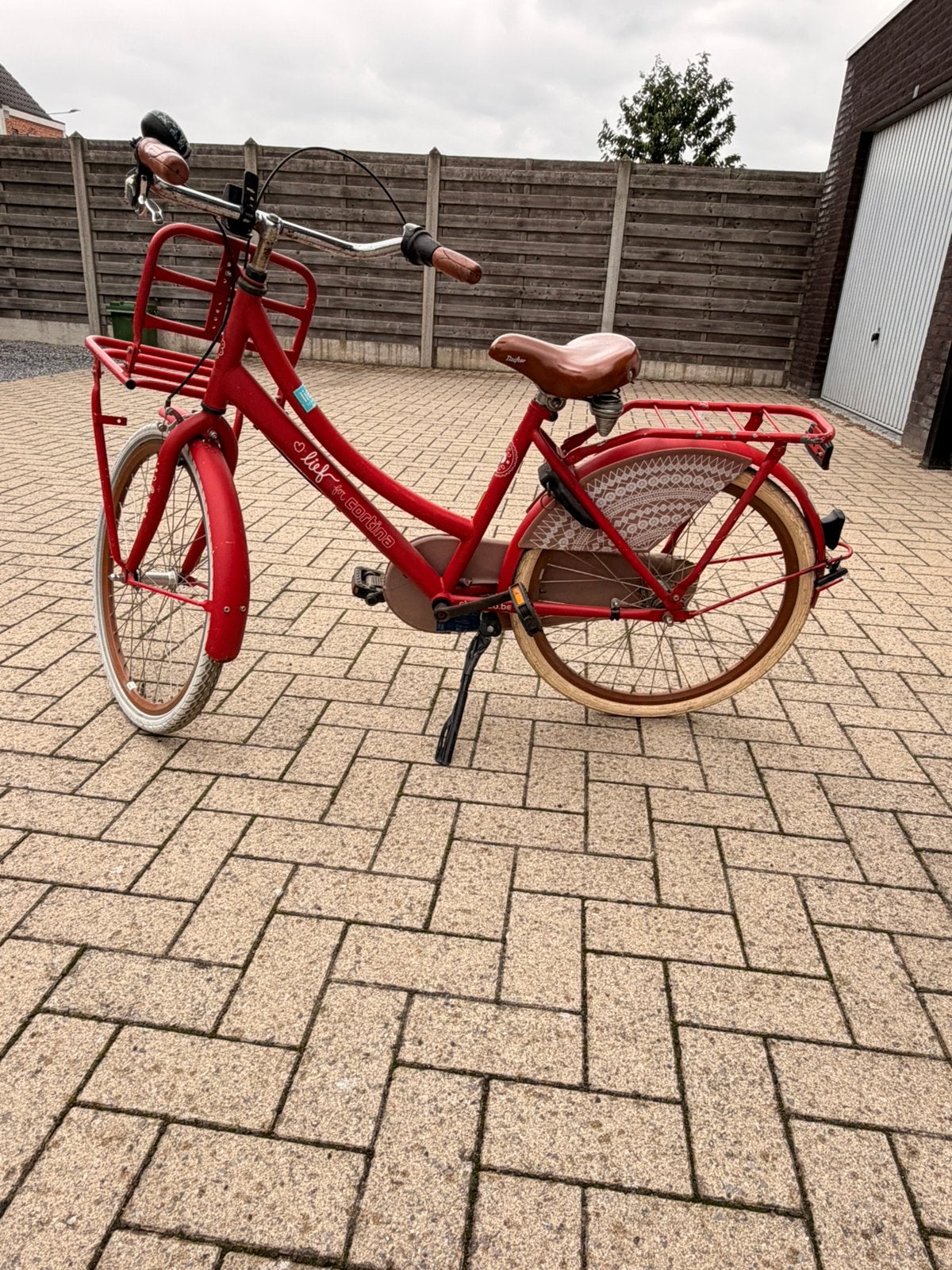 Rode meisjes fiets | zo goed als nieuw!, Enlèvement, Comme neuf