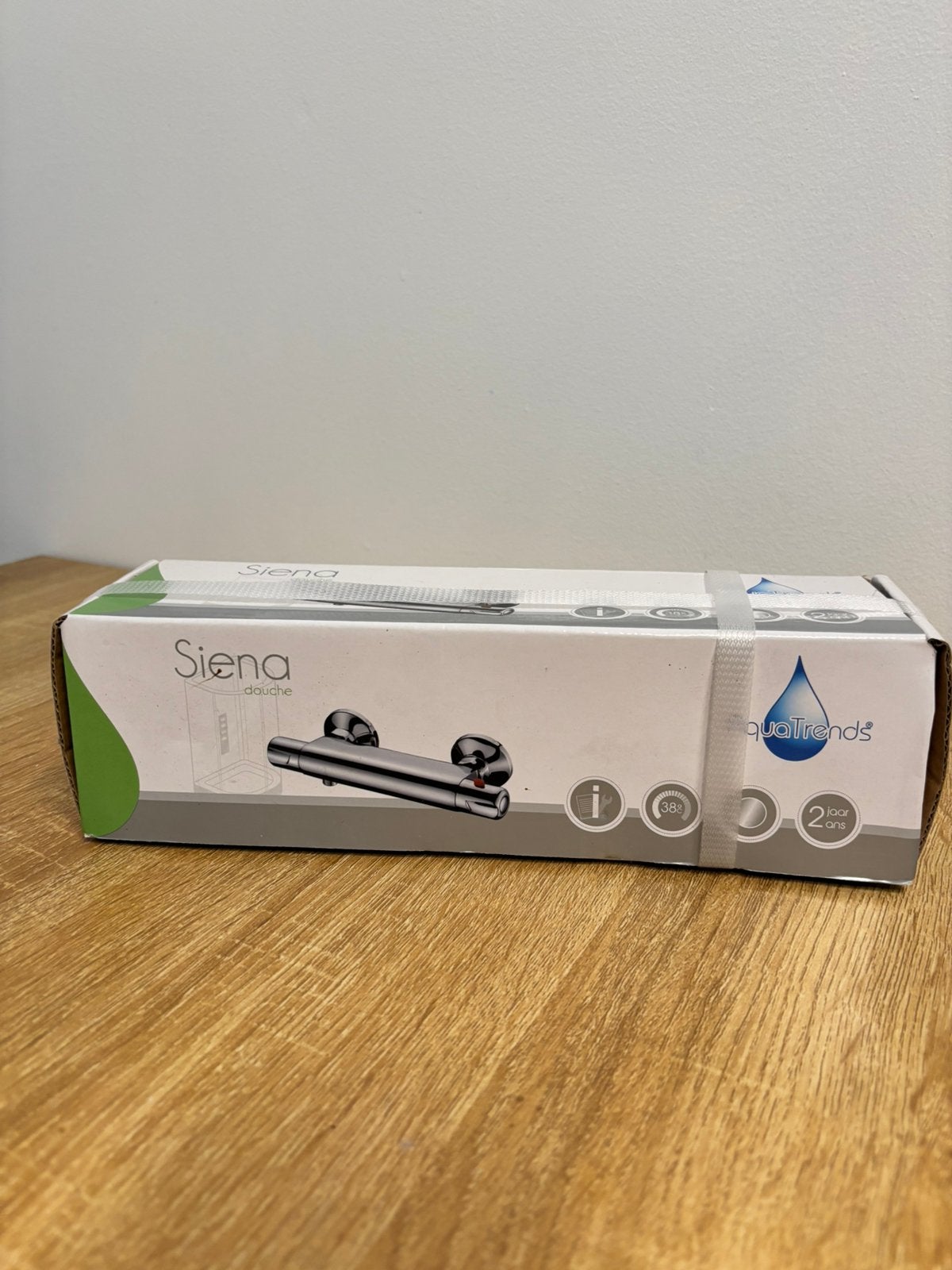 AquaTrends Siena Thermostatische Douchekraan (Nieuw), Doe-het-zelf en Bouw, Ophalen of Verzenden, Zo goed als nieuw, Kraan