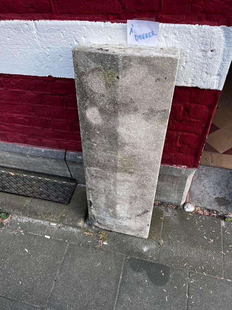 Bloc de beton avec casse gouttes a donner, Jardin & Terrasse, Enlèvement ou Envoi, Comme neuf, Bloc