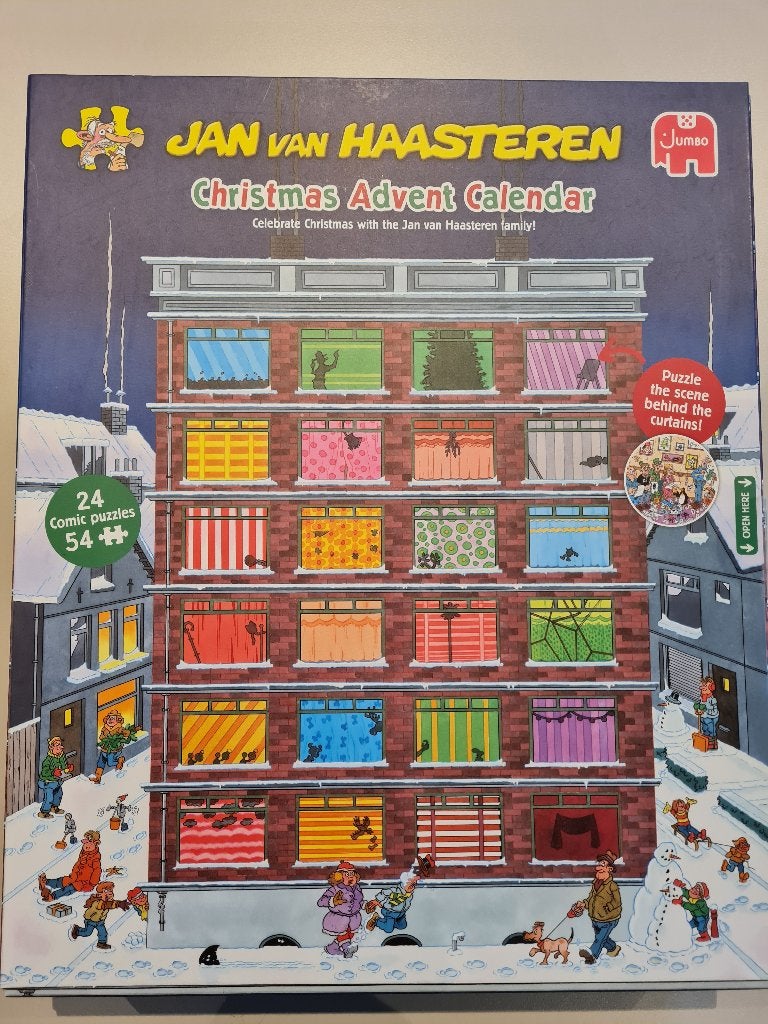 Jan Van Haasteren Christmas Advent Calendar, Enlèvement, Moins de 500 pièces, Comme neuf, Puzzle