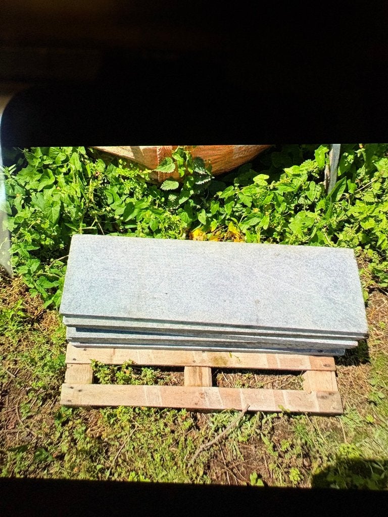 Blauwsteen tabletten, Tuin en Terras, Tegels en Klinkers, Ophalen
