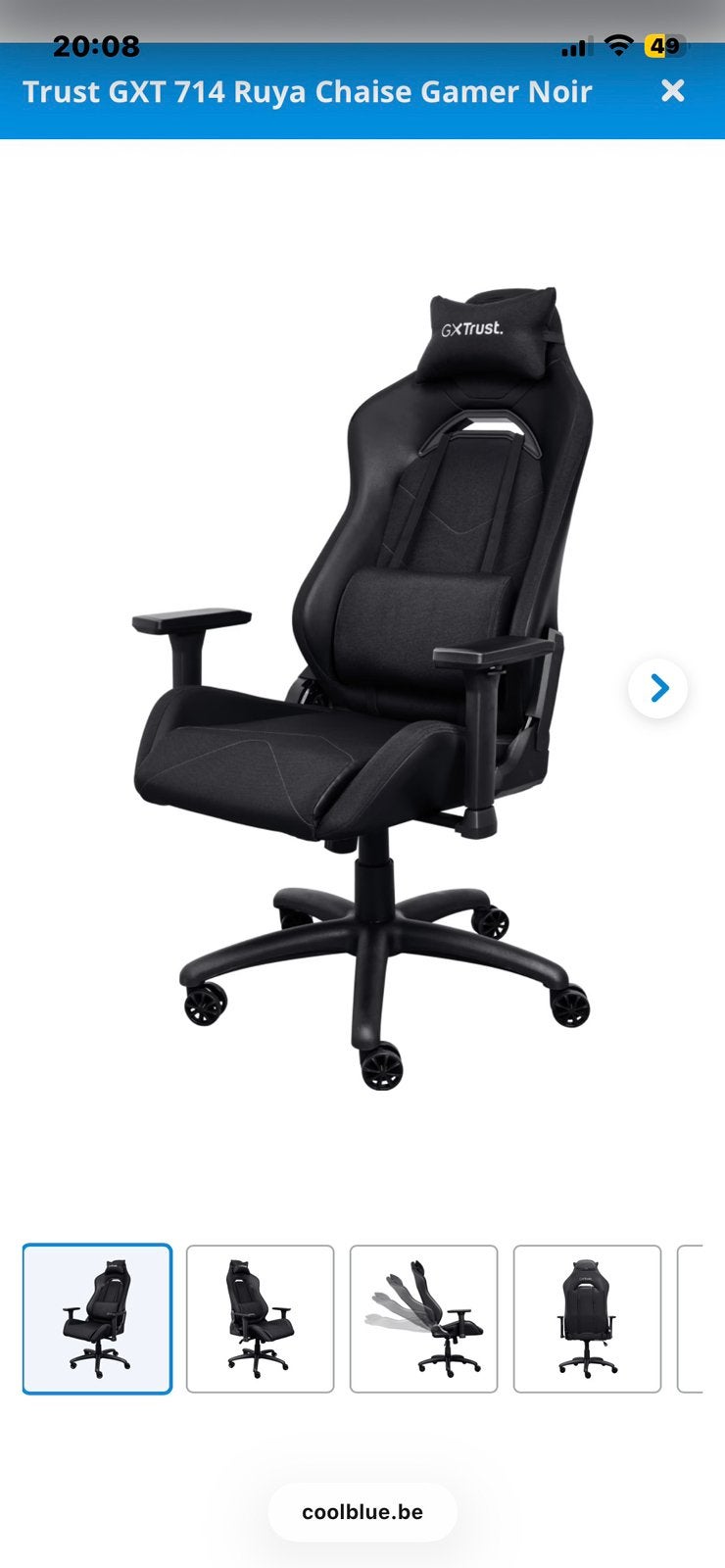 Chaise de bureau gaming, Enlèvement ou Envoi, Comme neuf, Chaise de bureau