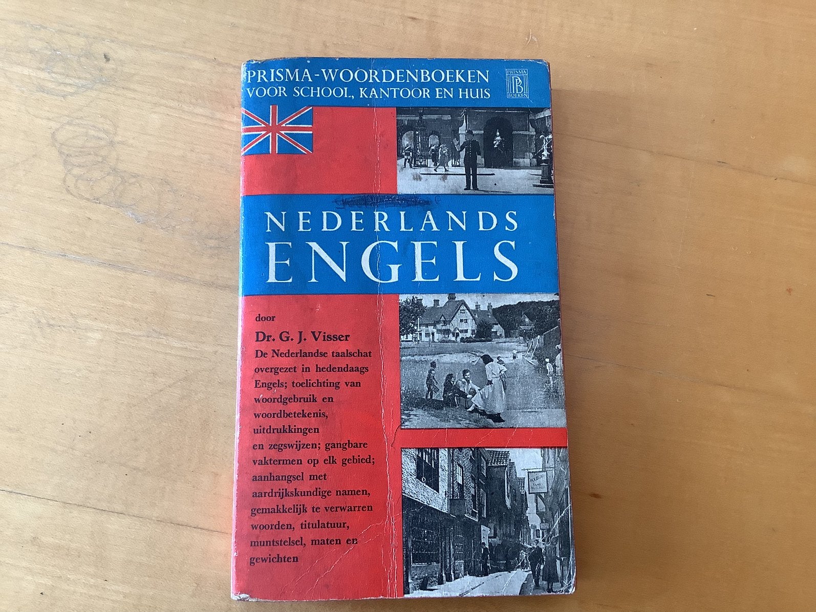 Oude woordenboek Nederlands-Enges, Livres, Dictionnaires, Enlèvement ou Envoi, Utilisé, Néerlandais