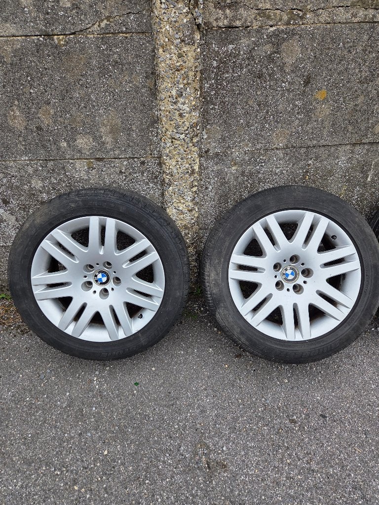 4 jantes BMW origine série 7 E65 style 93 en 245/50r18, Pneus et Jantes, 245 mm, Véhicule de tourisme, Pneus été