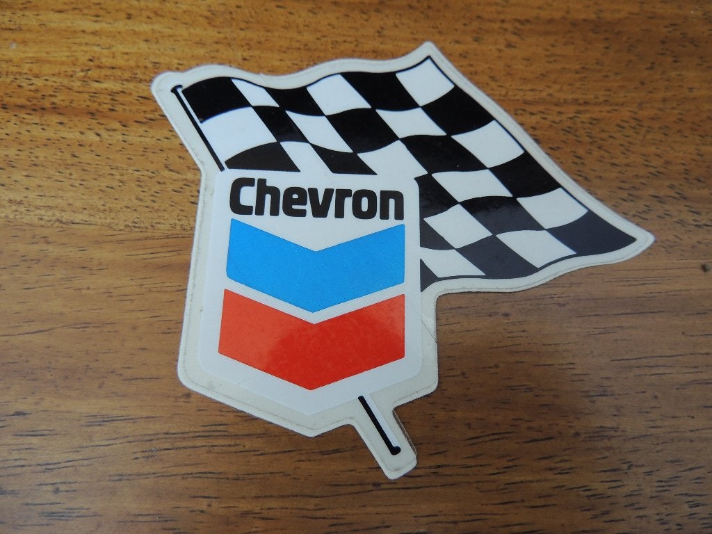 Chevron racing team sticker, Envoi, Comme neuf