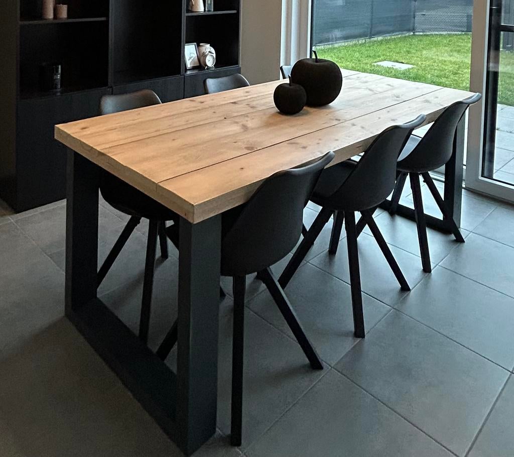 Eettafel te koop 6 personen, Enlèvement, Utilisé