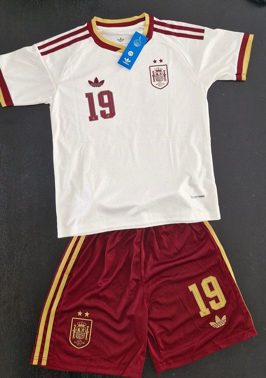 Kit de football Lamine Yamal, Espagne, Coupe du monde, 146 1, Taille XS ou plus petite, Enlèvement ou Envoi, Neuf, Set