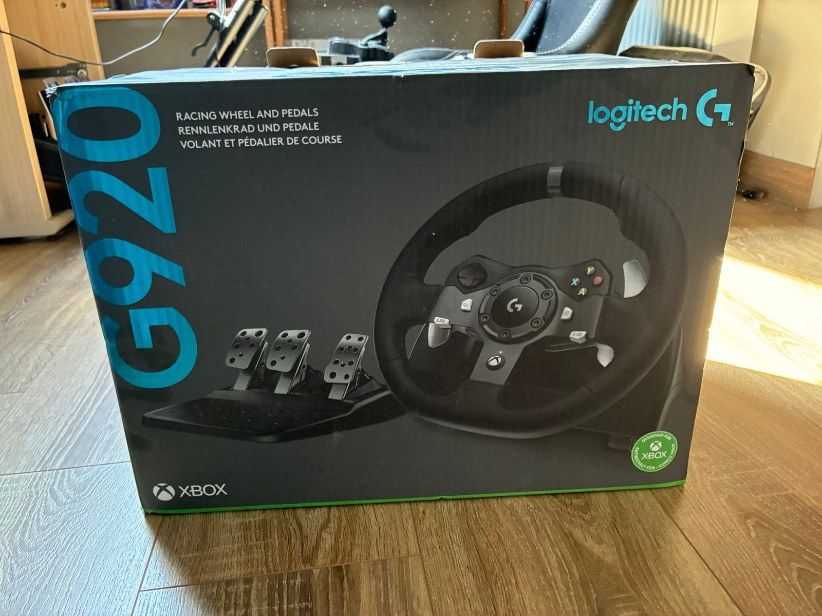 volant logitch g920 + levier avec siege ware racing seat max, Enlèvement, Comme neuf, Volant ou Accessoire de sport
