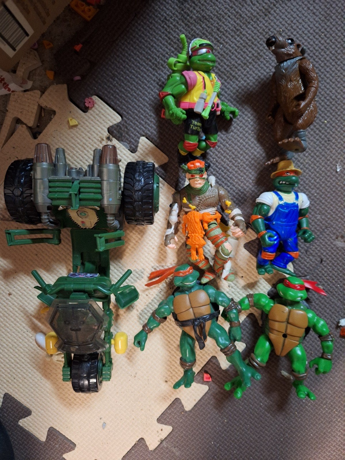Vintage teenage mutant ninja turtles actiefiguren, Ophalen of Verzenden