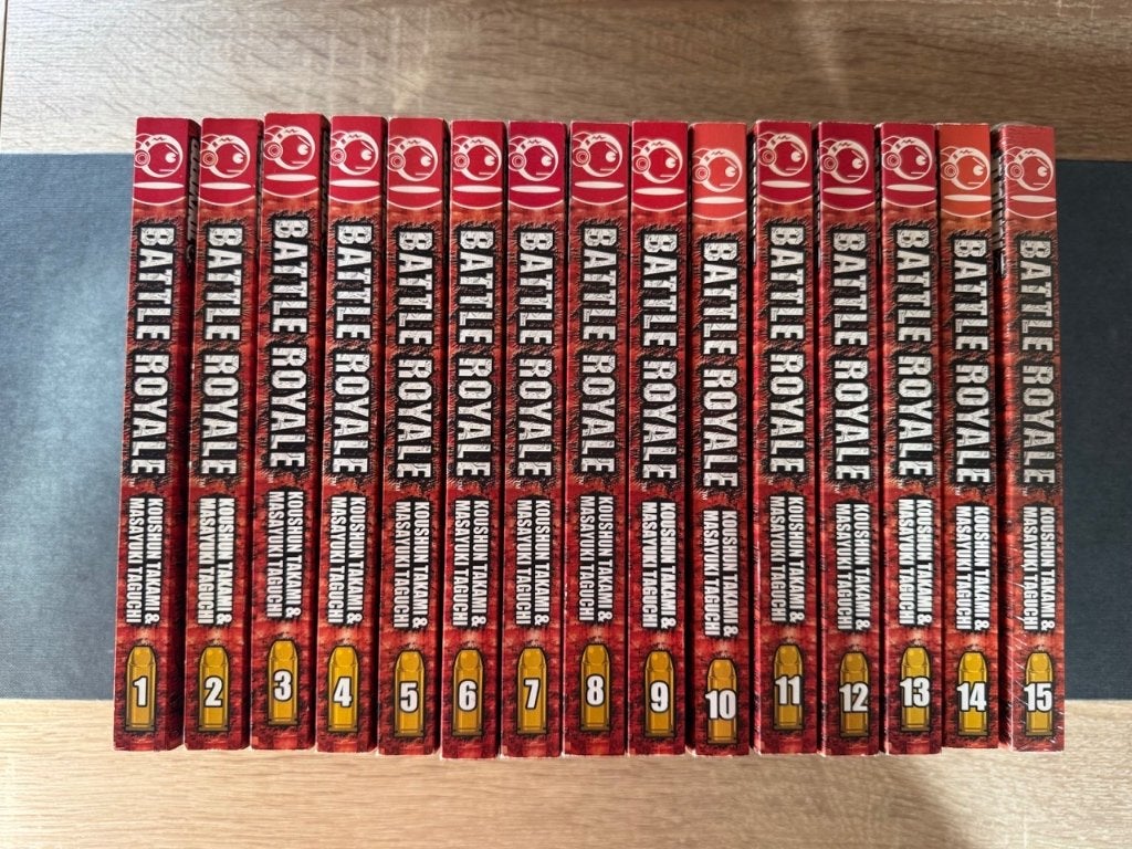 Battle Royale manga compleet, Complete serie of reeks, Ophalen of Verzenden, Gelezen, Japan (Manga)