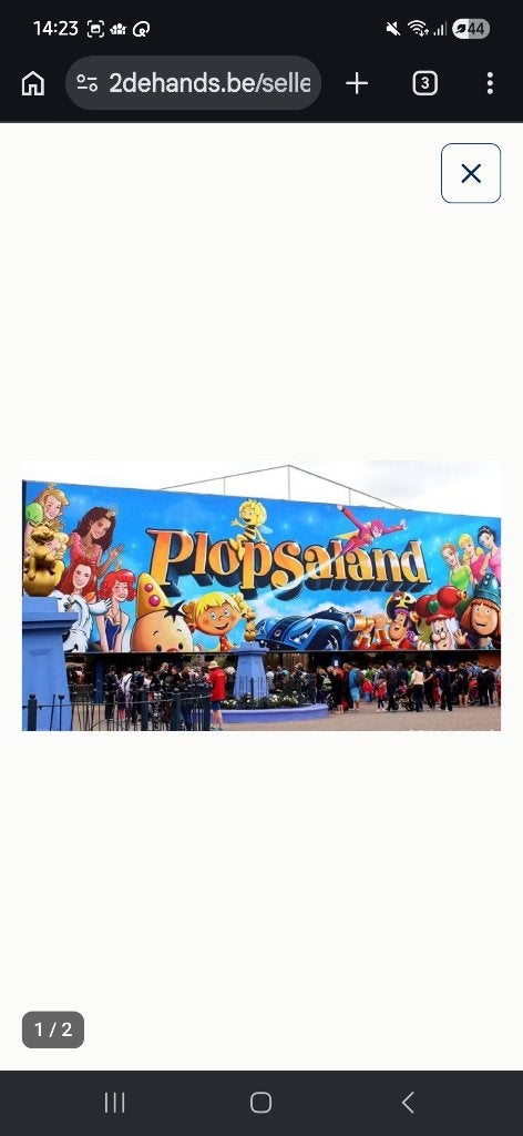 1 ticket plopsaland, Tickets & Billets, Loisirs | Parcs d'attractions, Une personne, Ticket ou Carte d'accès