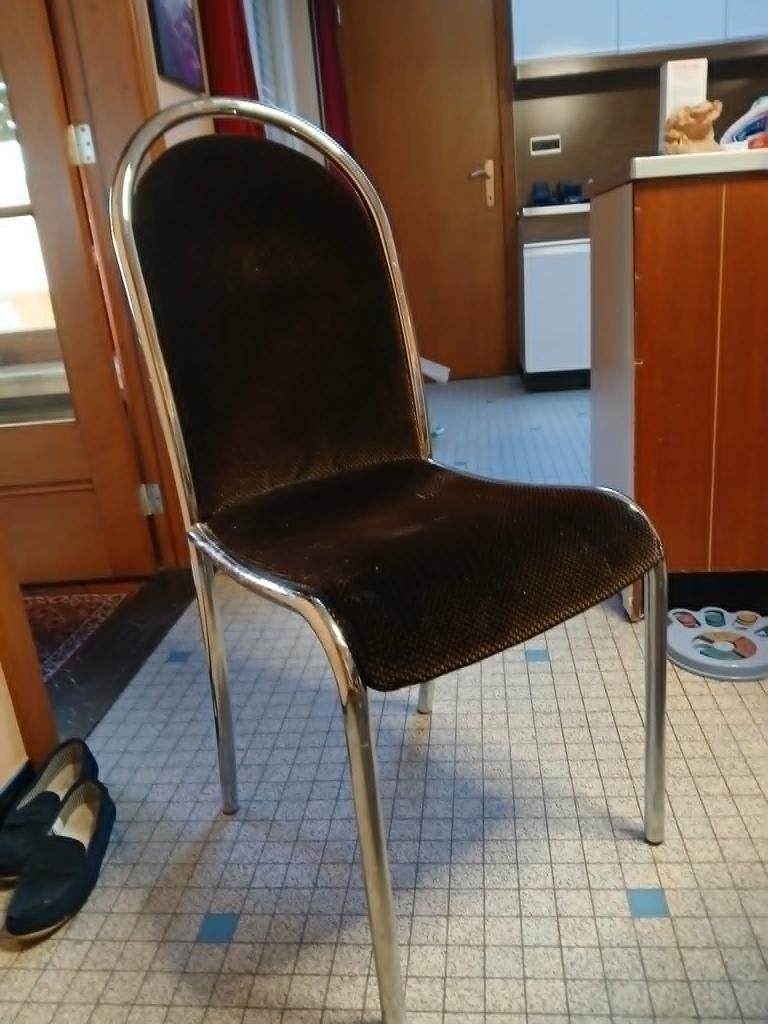 keuken stoelen, Huis en Inrichting, Ophalen, Gebruikt, Metaal, Vier