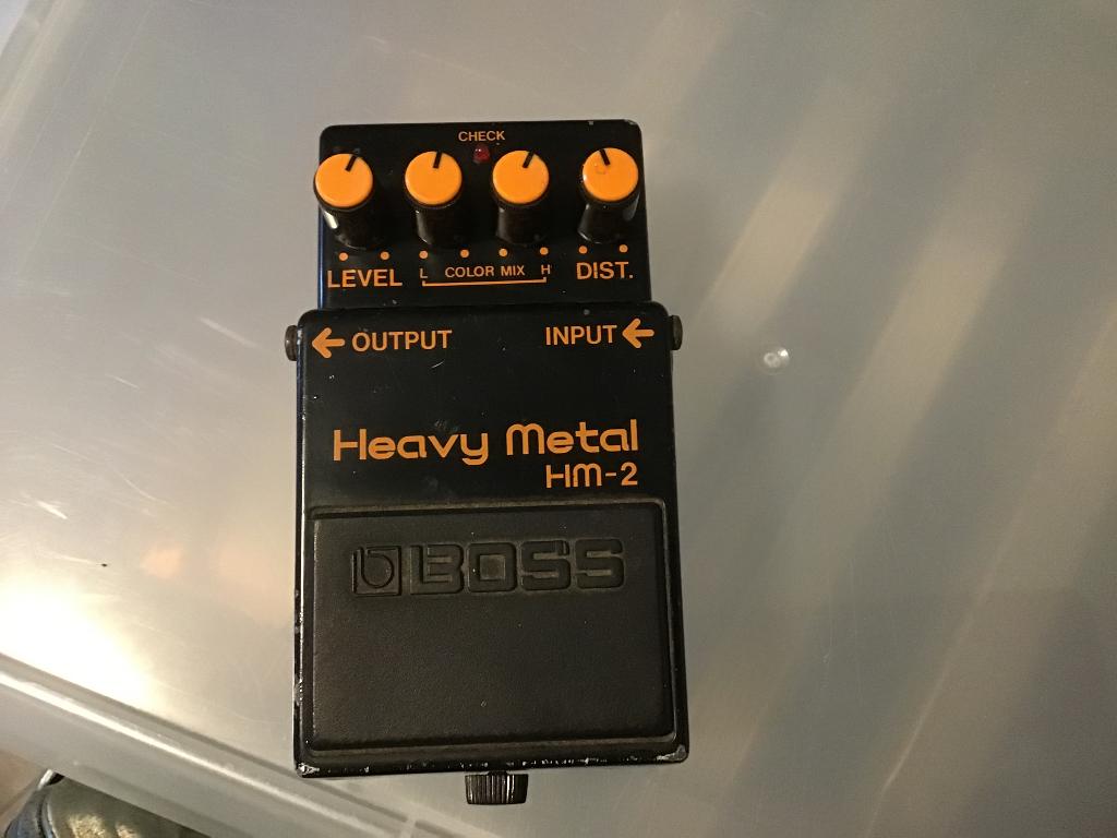 Boss heavy metal HM-2 gitaarpedaal Japan, Enlèvement ou Envoi, Utilisé, Distortion, Overdrive ou Fuzz