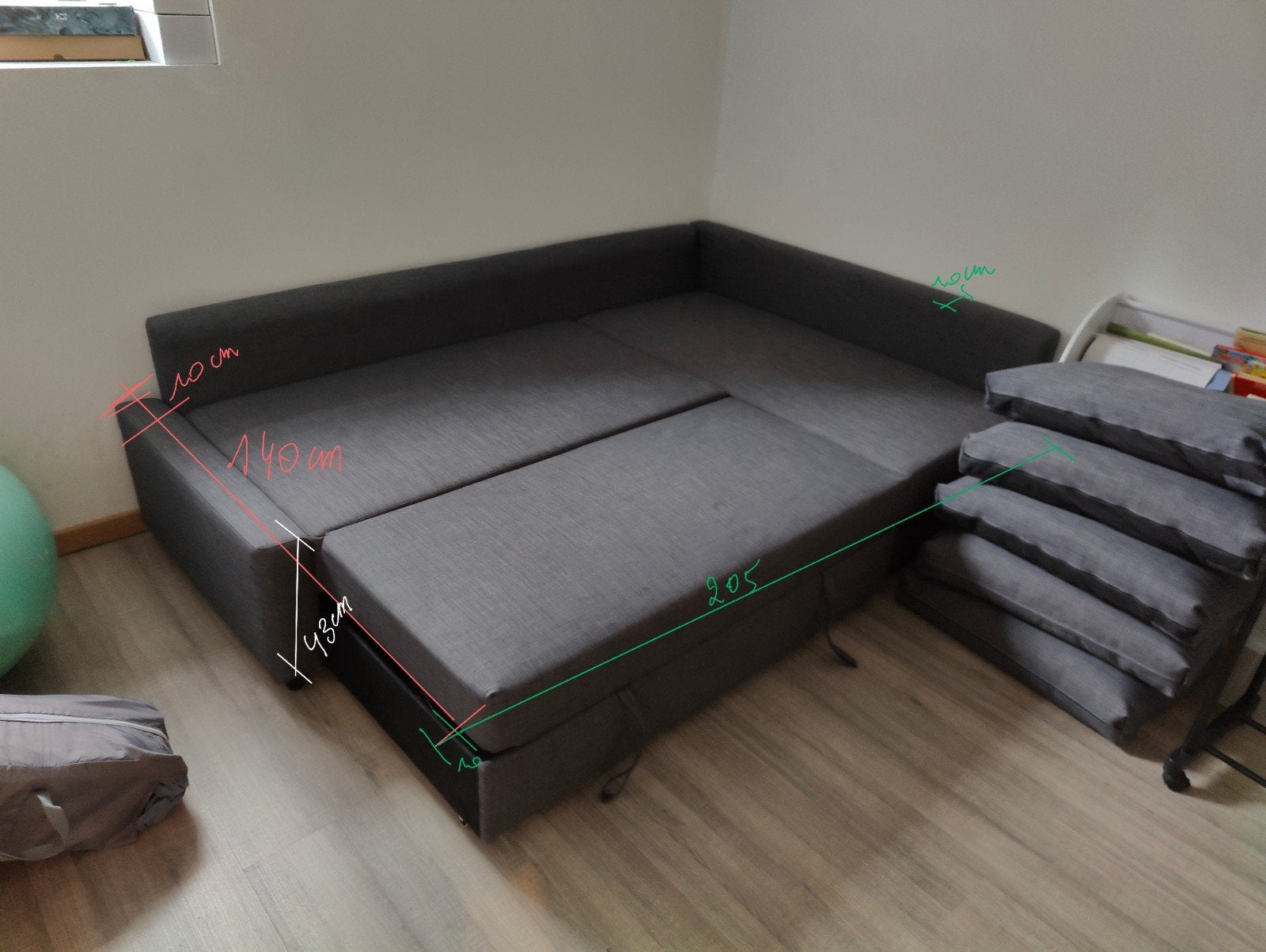 siège avec coussins. pliable dans le lit. ikea friheter, Maison & Meubles, Canapés | Salons, Enlèvement