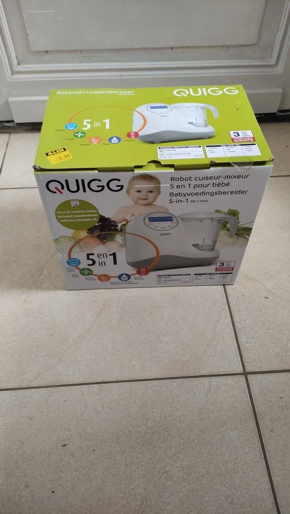 Quigg baby cooker 5 in 1 apparaat, Kinderen en Baby's, Ophalen of Verzenden, Nieuw, Flessen- of potjesverwarmer