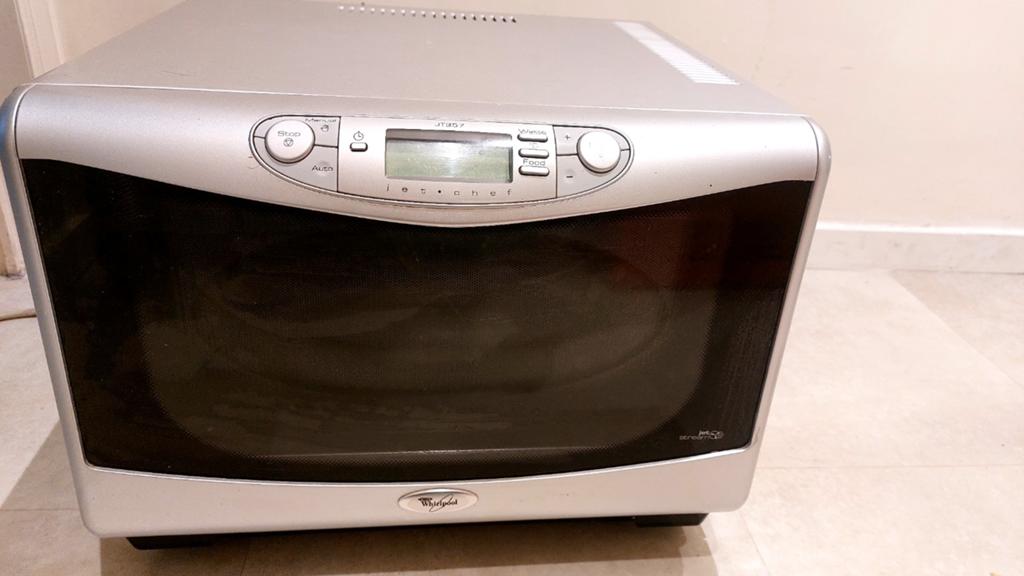 Four micro-ondes combiné Whirpool JT357/alu, Whirlpool, Enlèvement, Utilisé, 45 à 60 cm
