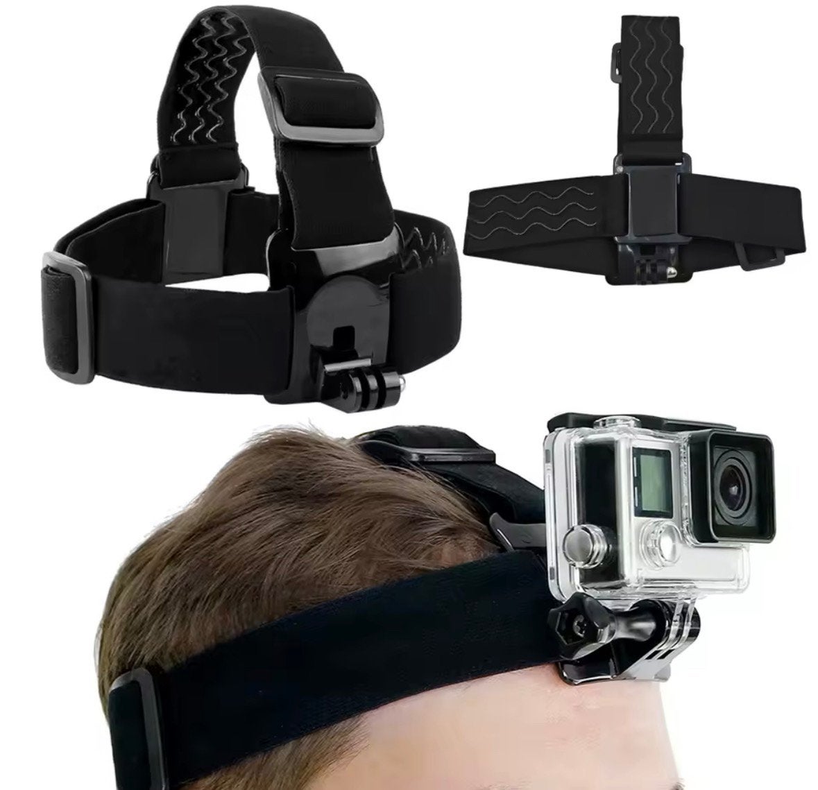 Support de sangle de tête, ceinture réglable pour GoPro, Ophalen, Zo goed als nieuw