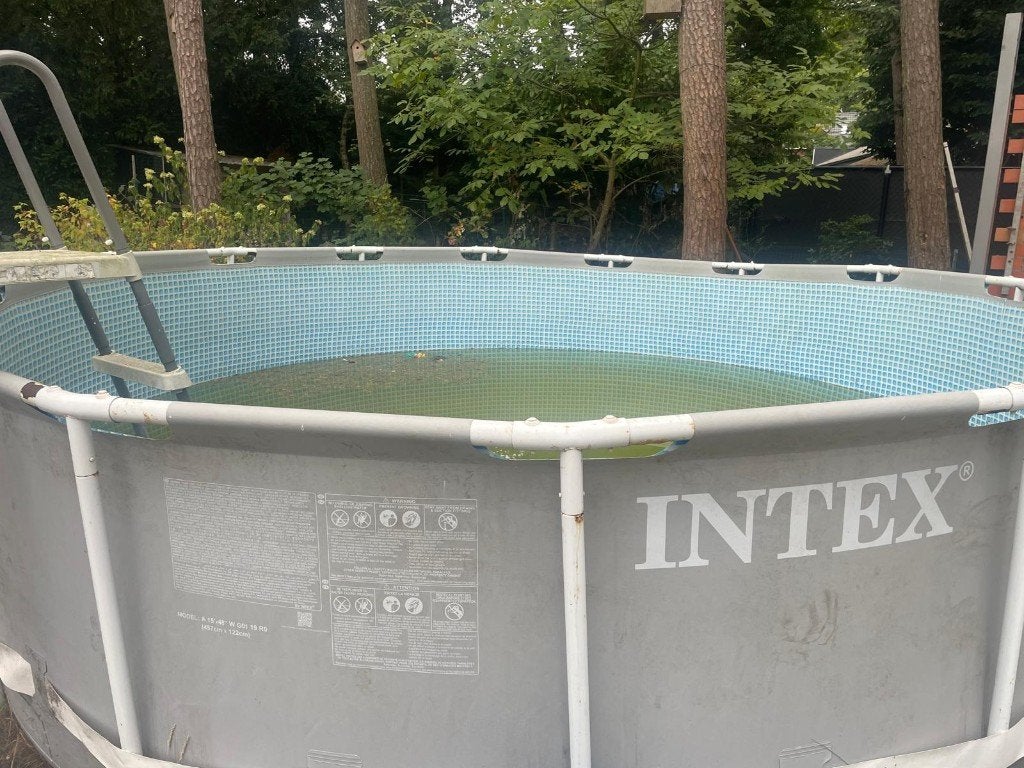 Zwembad Intex 4,5mx1,22m, Tuin en Terras, Zwembaden, Gebruikt, Rond, 300 cm of meer, Ophalen