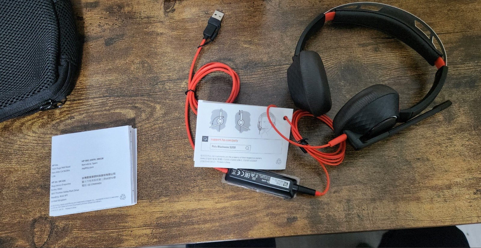 Poly Blackwire 5220 USB-C Headset – On-Ear Bedrade Headset, TV, Hi-fi & Vidéo, Enlèvement ou Envoi, Gaming, Microphone