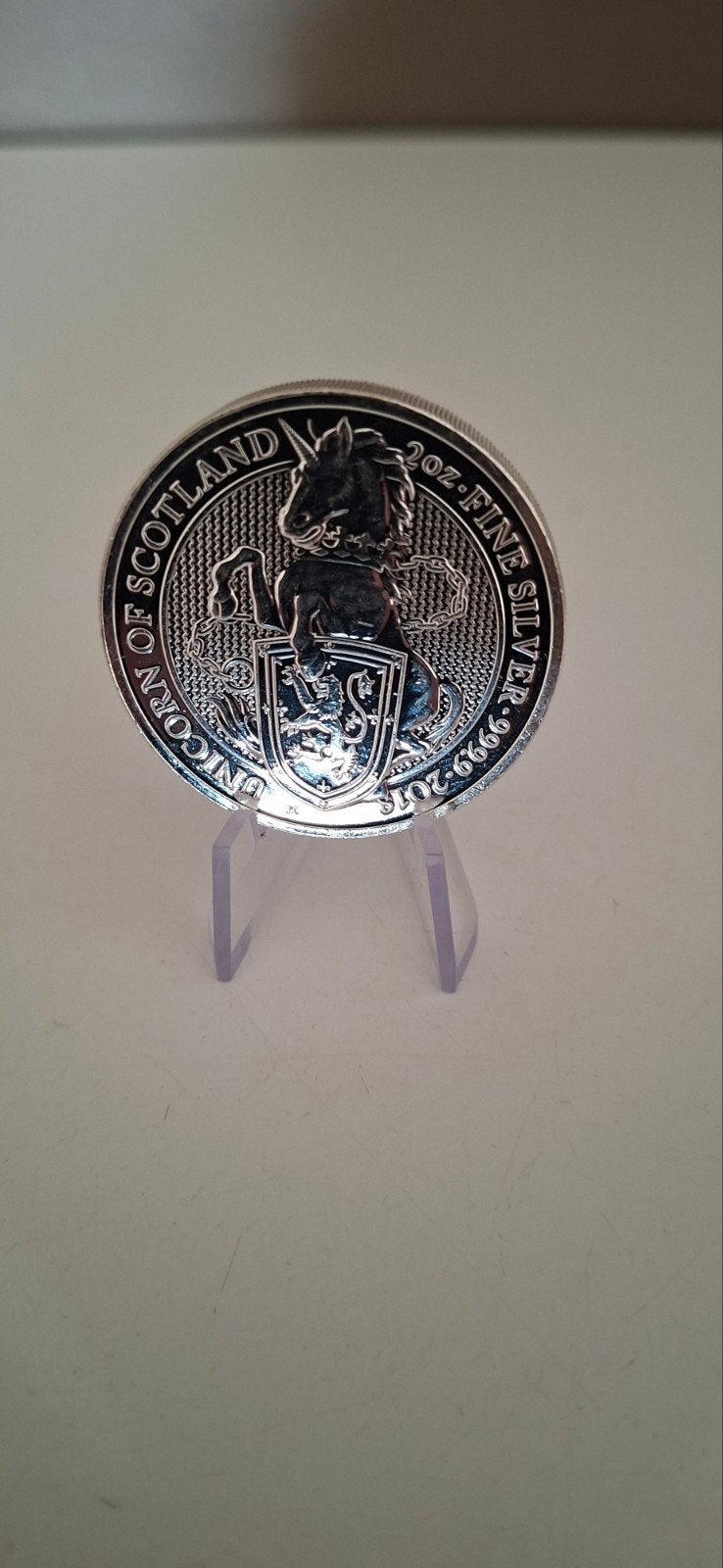 Zilveren Unicorn 2 Oz munt 2018., Ophalen of Verzenden, Zilver