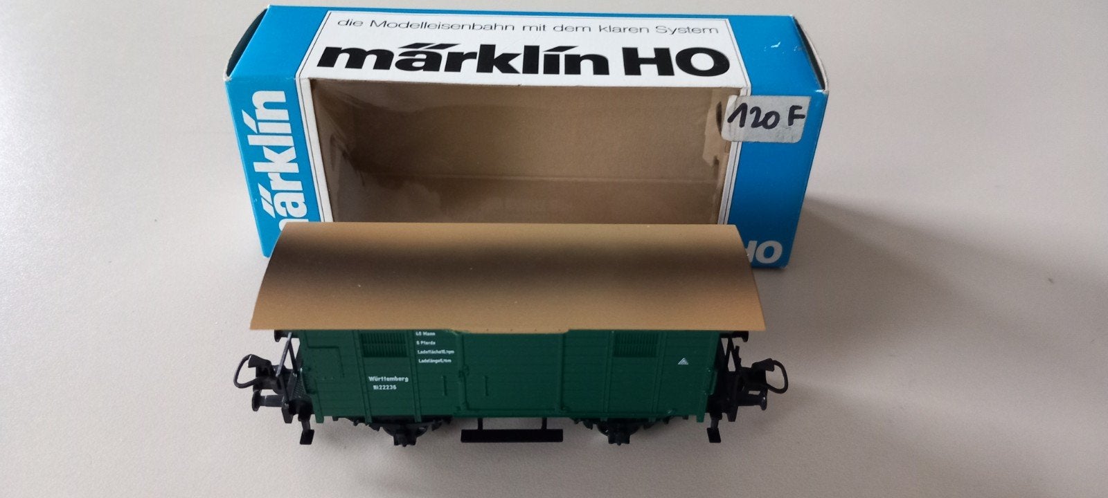 Wagon Marklin 4430 + boîte d'origine, Hobby & Loisirs créatifs, Enlèvement ou Envoi, Wagon, Märklin