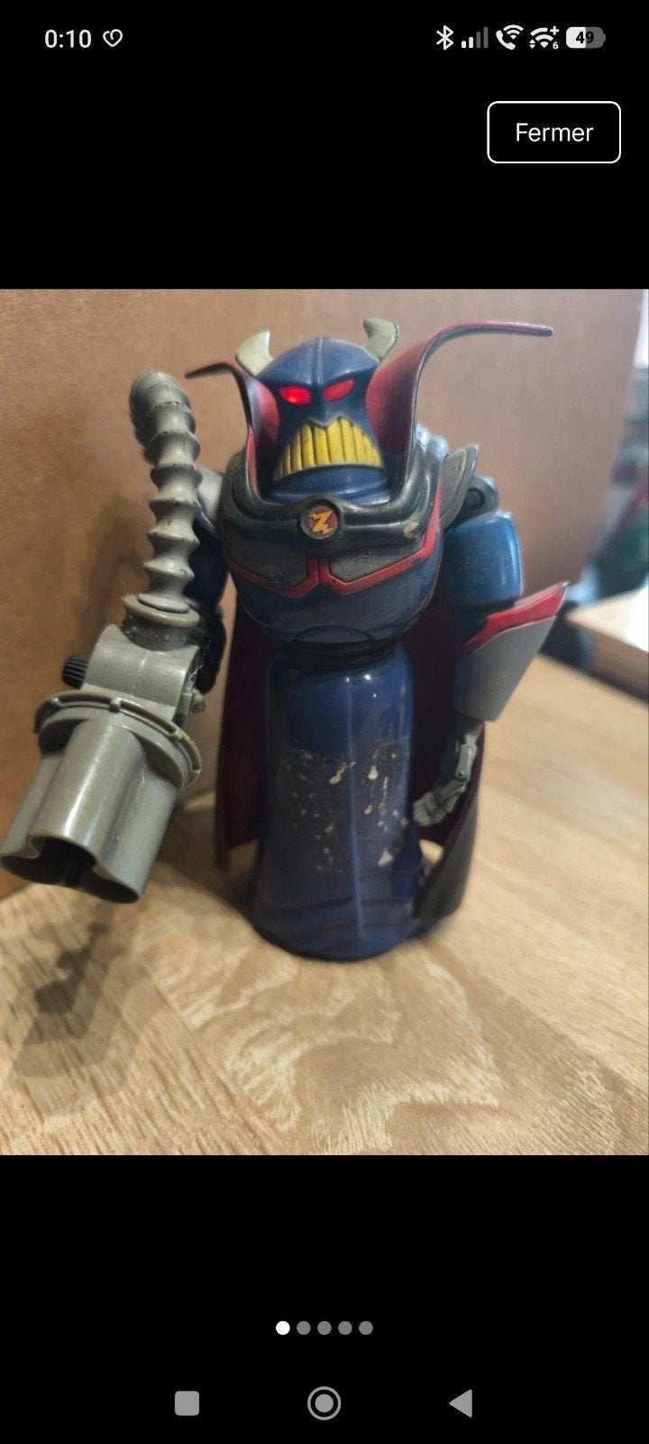 Zurg toys story, Utilisé