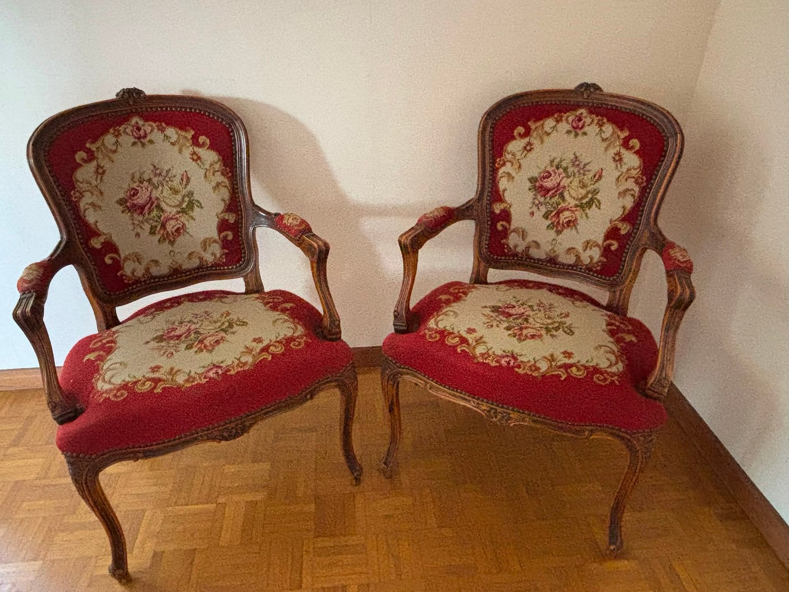 2 prachtige antieke stoeltjes, Antiek en Kunst, Ophalen