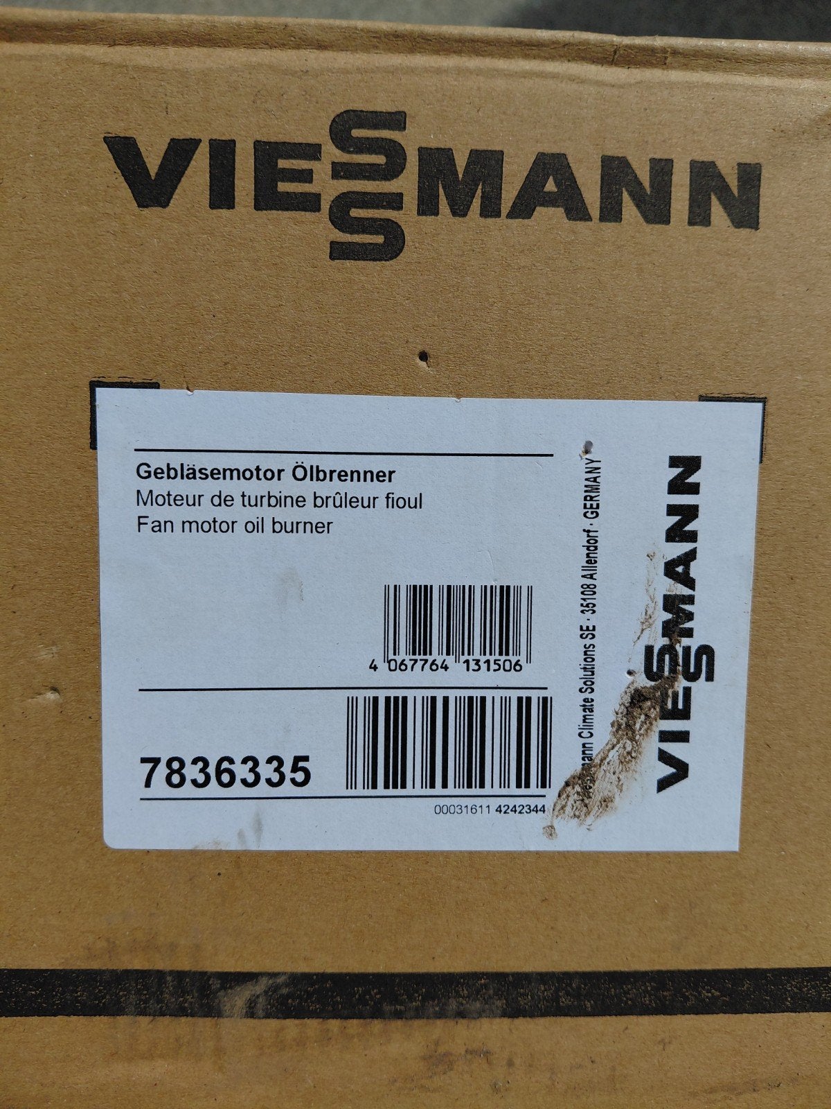 Viessmann Ventilatormotor 7836336, Bricolage & Construction, Chauffe-eau & Boilers, Enlèvement ou Envoi, Neuf, Élément, Moins de 3 ans
