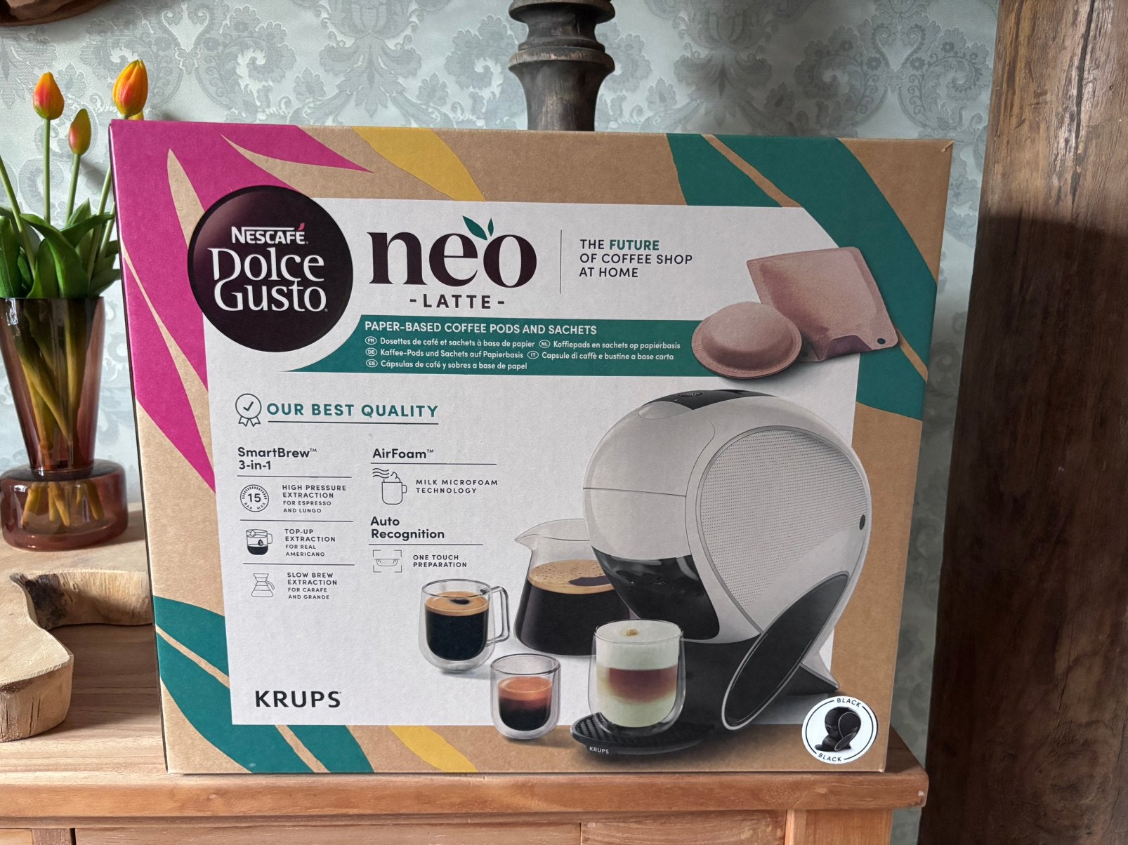 Dolce Gusto NEO LATTE noir NOUVEAU, Electroménager, Enlèvement, Comme neuf