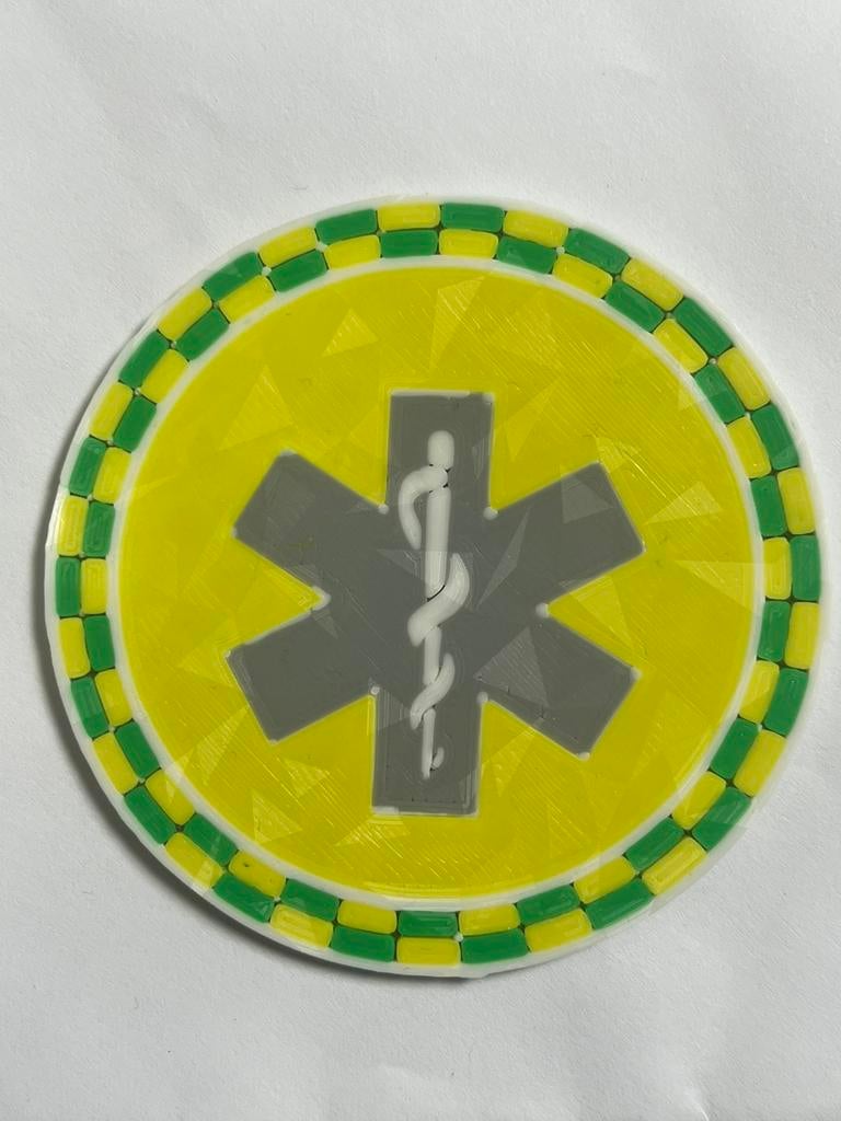 Patch velcro ambulancier atnup de 7,5cm, Verzenden, Zo goed als nieuw