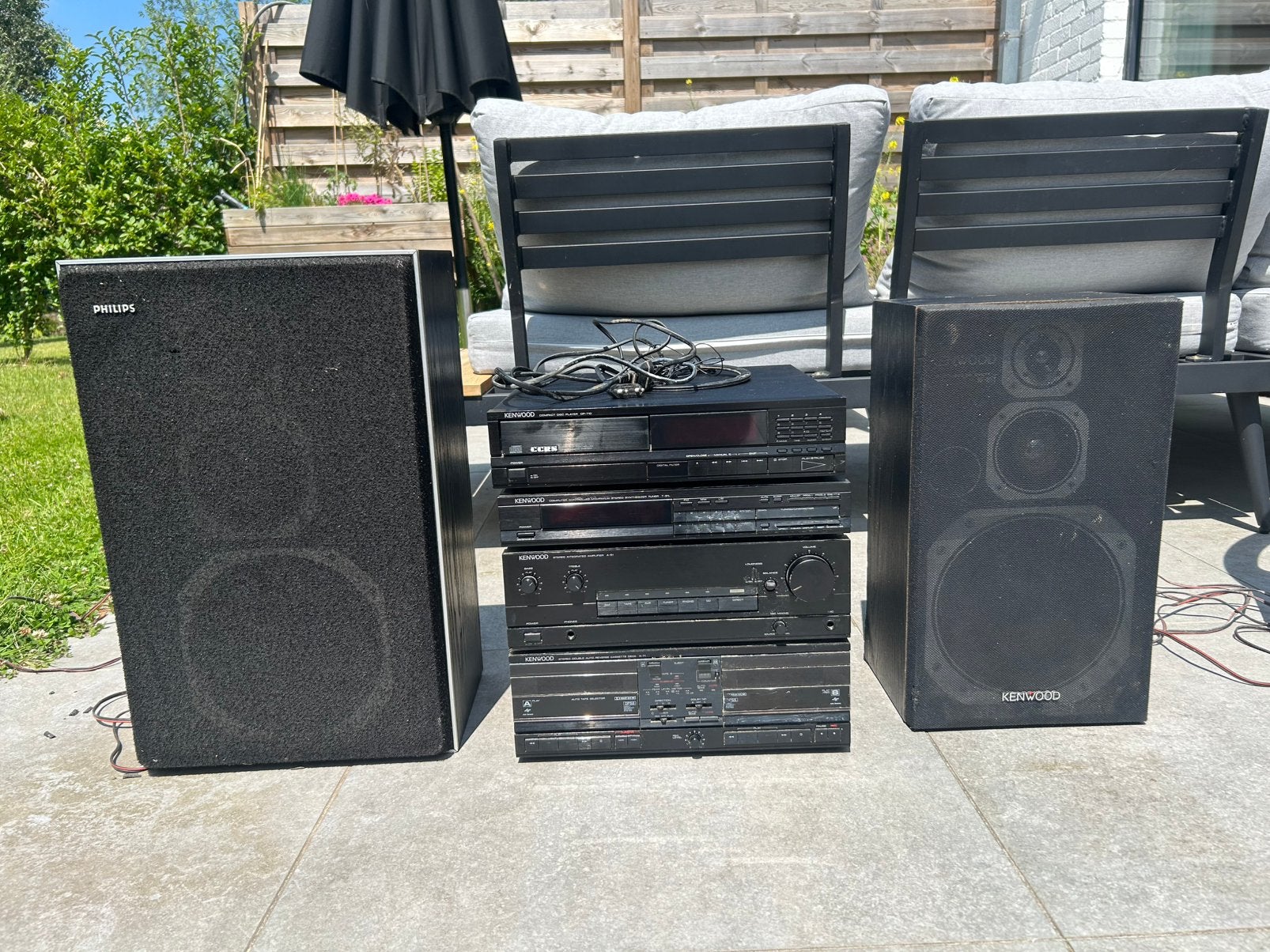Kenwood stereo toren + 2 boxen, Muziek en Instrumenten, Dj-sets en Draaitafels, Ophalen, Zo goed als nieuw