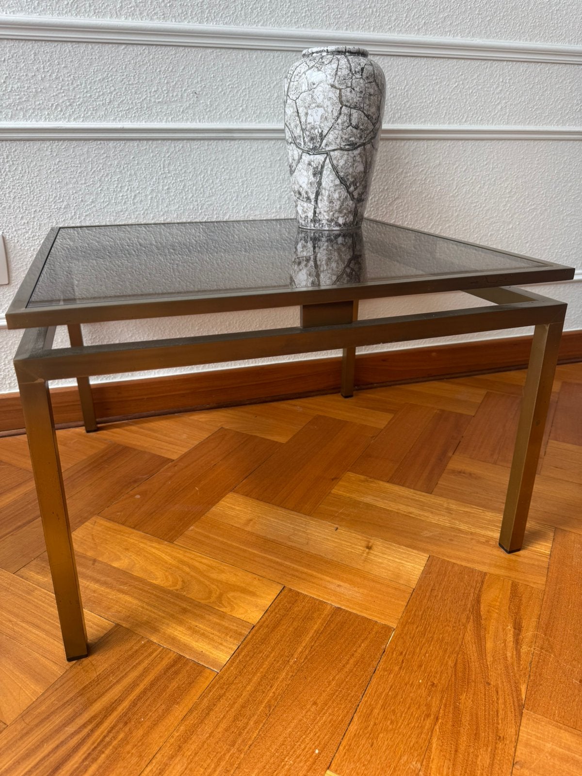 Salontafel messing, Huis en Inrichting, Tafels | Bijzettafels, Ophalen, Gebruikt