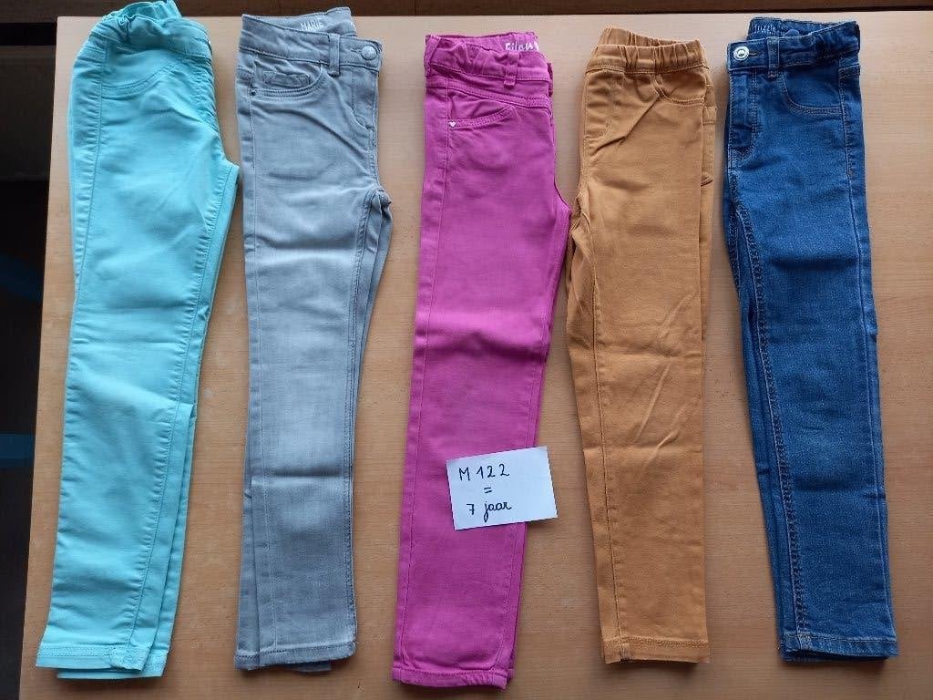Nieuwstaat, pakket broeken maat 122 meisje, Kinderen en Baby's, Ophalen of Verzenden, Meisje, Broek