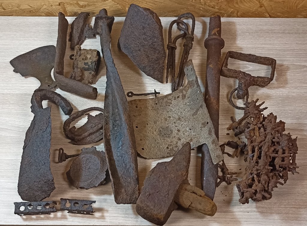 Lot de reliques militaria Normandie Débarquement 1944 ww2, Envoi, Armée de terre, Douilles ou Pièces de fouille