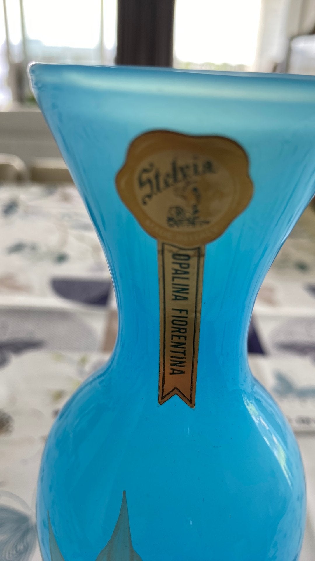Vase avec la marque Steviaopalina Florentina, Enlèvement