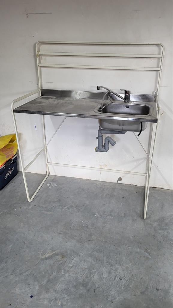 Vrijstaand wasbak wastafel bxdxh 110 x 55 x 90 cm met kraan, Ophalen