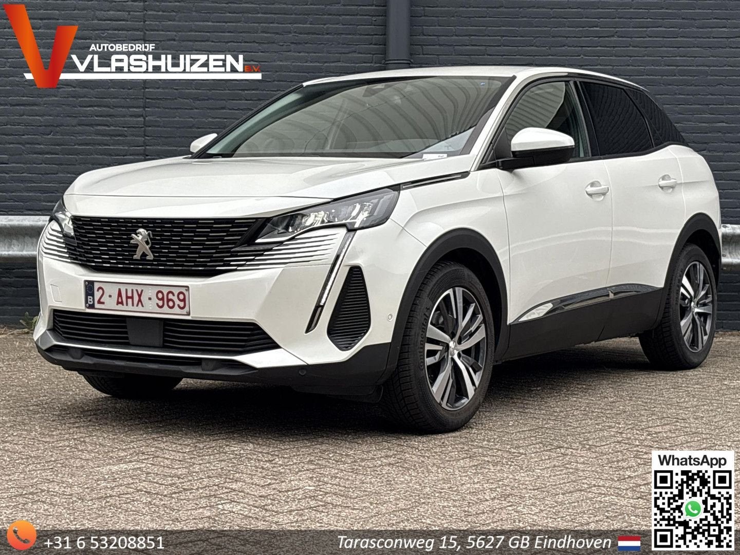 Peugeot 3008 1.2 PureTech Active | € 11.200,- NETTO! | Navi, Auto's, Parkeersensor, Wit, Handgeschakeld, SUV of Terreinwagen