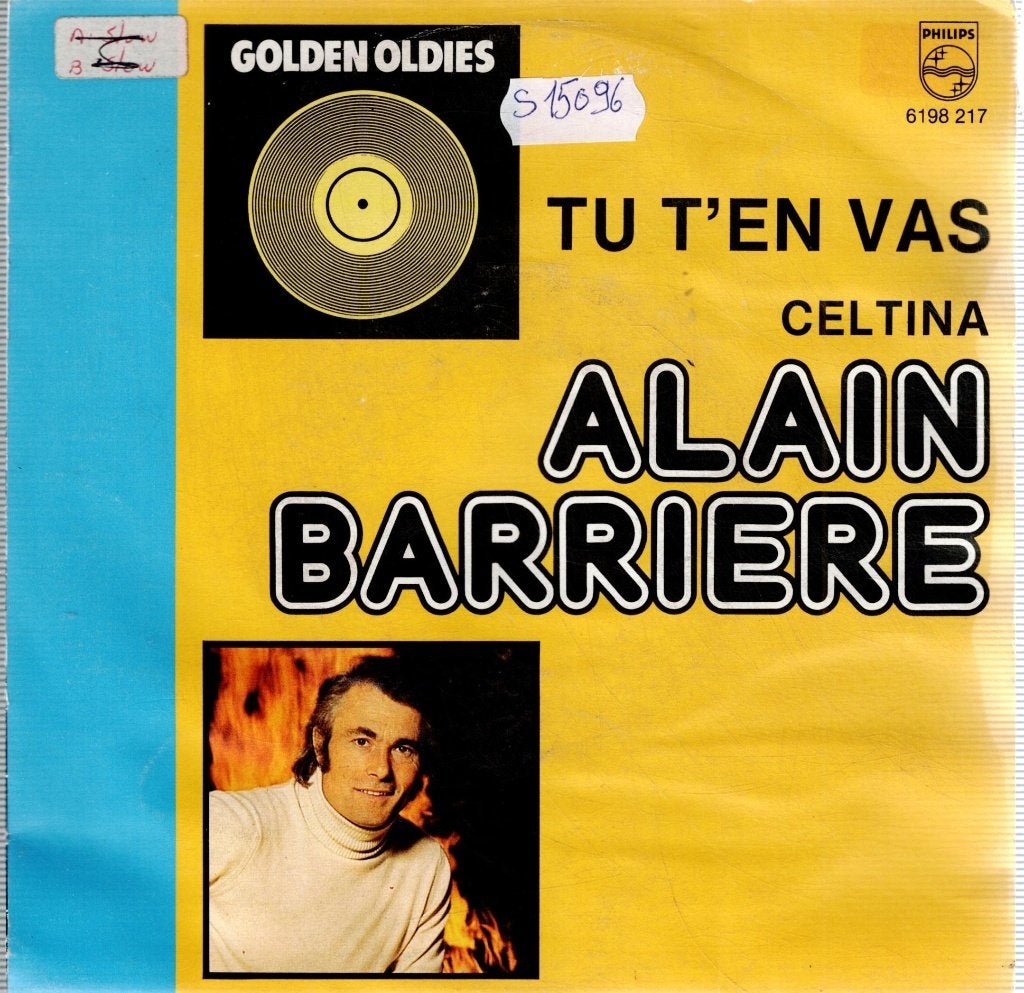 Vinyl, 7"   /  Alain Barrière – Tu T'en Vas, Enlèvement ou Envoi, 7 inch, Autres types