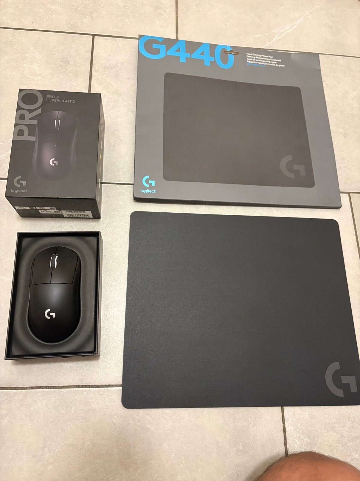Logitech pro x superlight 2 gaming muis, Ophalen of Verzenden, Zo goed als nieuw, Muis, Gaming muis